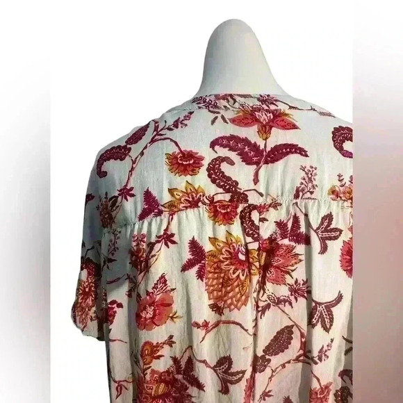 Caslon Casual Blouse w/ tie neckline Size 1X - Picture 4 of 7